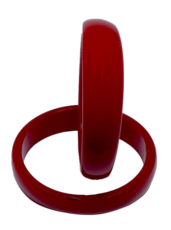 Acrylic  Bracelet Pola  Bangle of Red Pack of 2 - Image 5