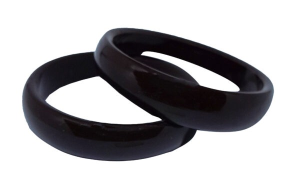 Acrylic  Bracelet Pola  Bangle of Brown Pack of 2 - Image 3