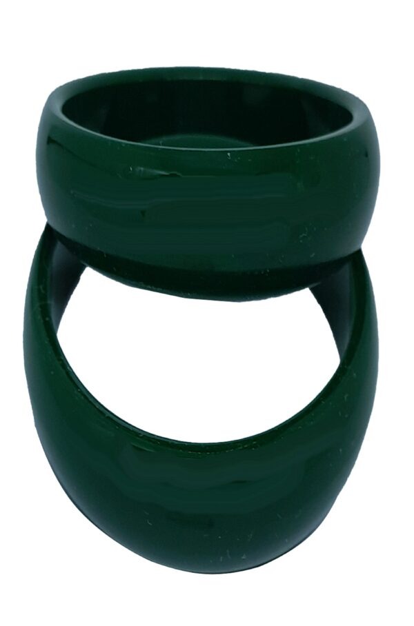 Acrylic  Bracelet Pola  Bangle of Green Pack of 2 - Image 2