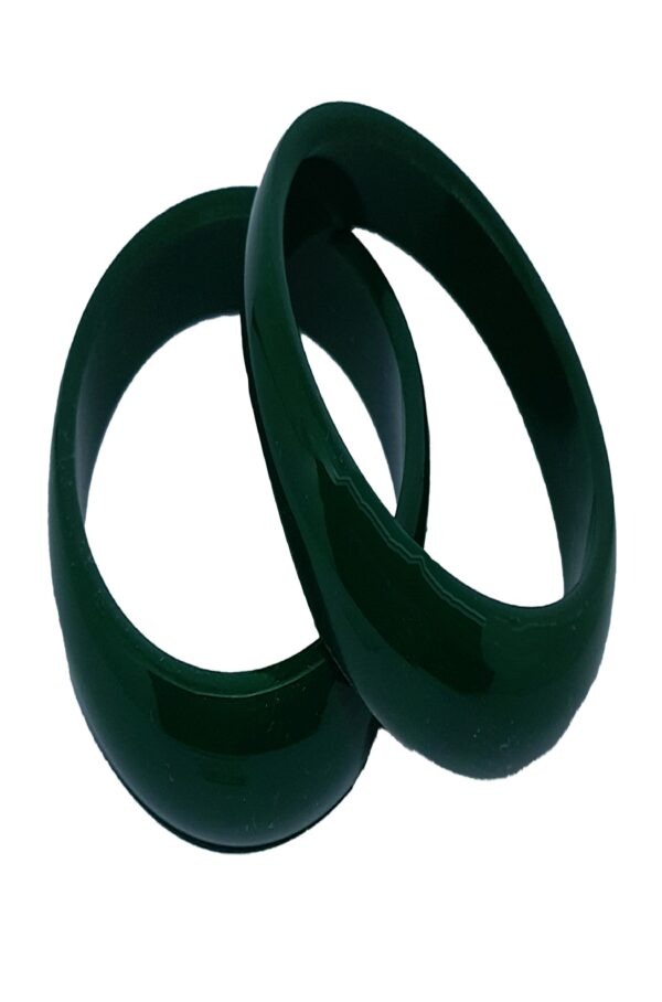 Acrylic  Bracelet Pola  Bangle of Green Pack of 2 - Image 3