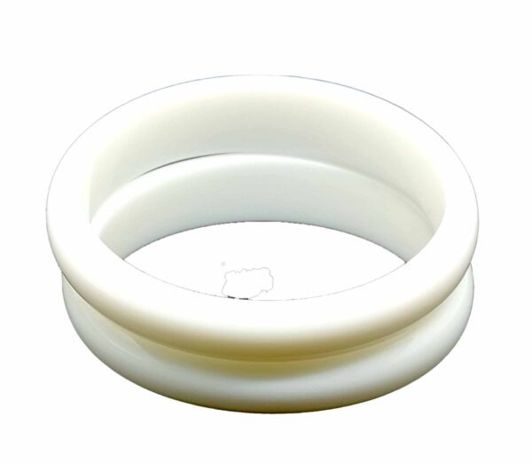 Acrylic  Bracelet Pola  Bangle of White Pack of 2 - Image 4