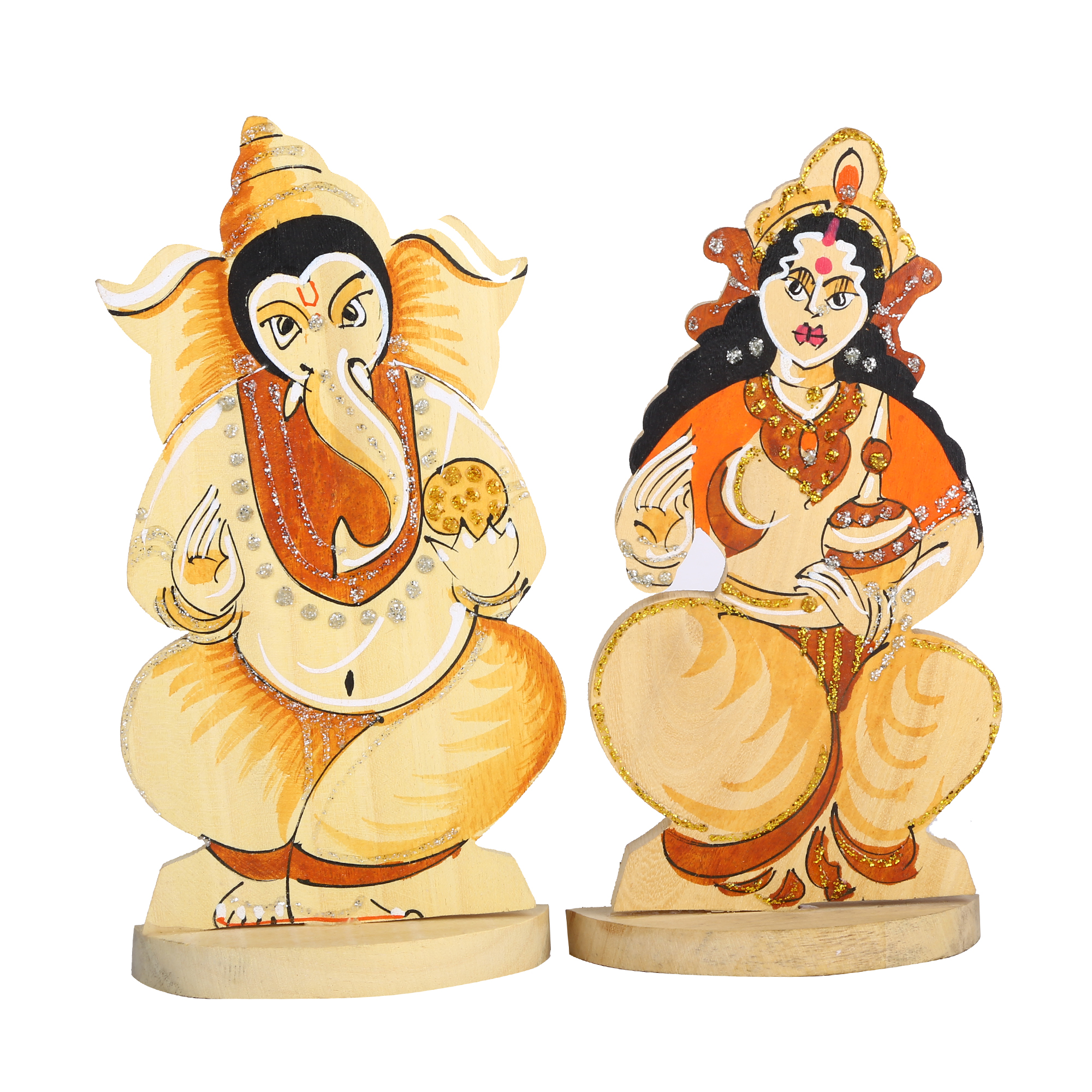 Wooden Laxmi Ganesh Set - Bovzen®