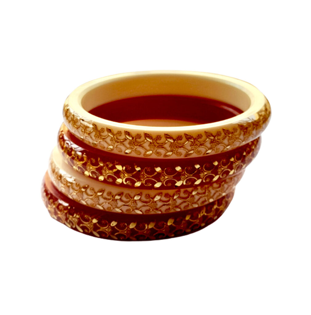 Hem Jewels by Ashok Jewellers 22kt (916) Yellow Gold Handmade Pola Bangles/Wedding  Chooda/Churas for Women with Purity Certificate (Set of 2pcs) - Red White |  Ladies bangles, Bangles, Antique jewellery designs
