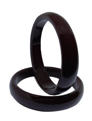 Chocolate brown Pola bangle – handcrafted Bengali bracelet for women symbolizing elegance and tradition
